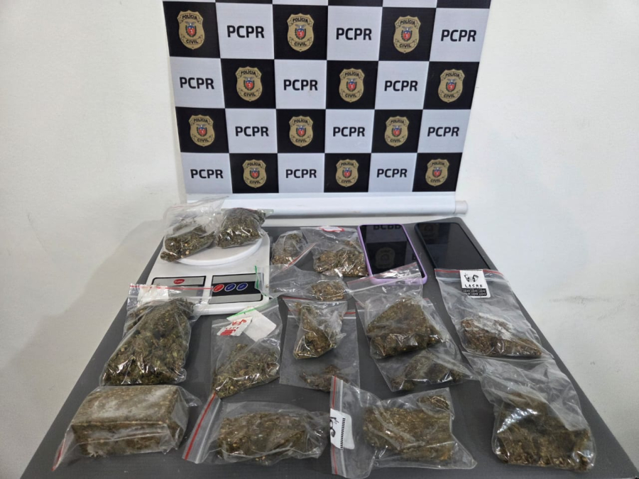 Polícia Civil apreende drogas e detém suspeitos durante operação na zona sul de Maringá