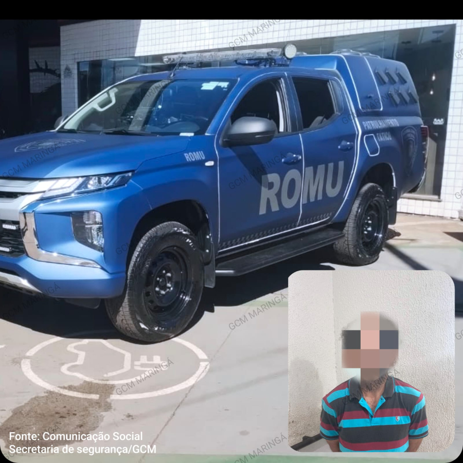 Suspeito é preso pela ROMU após furto de patinete elétrico rastreado por GPS em Maringá