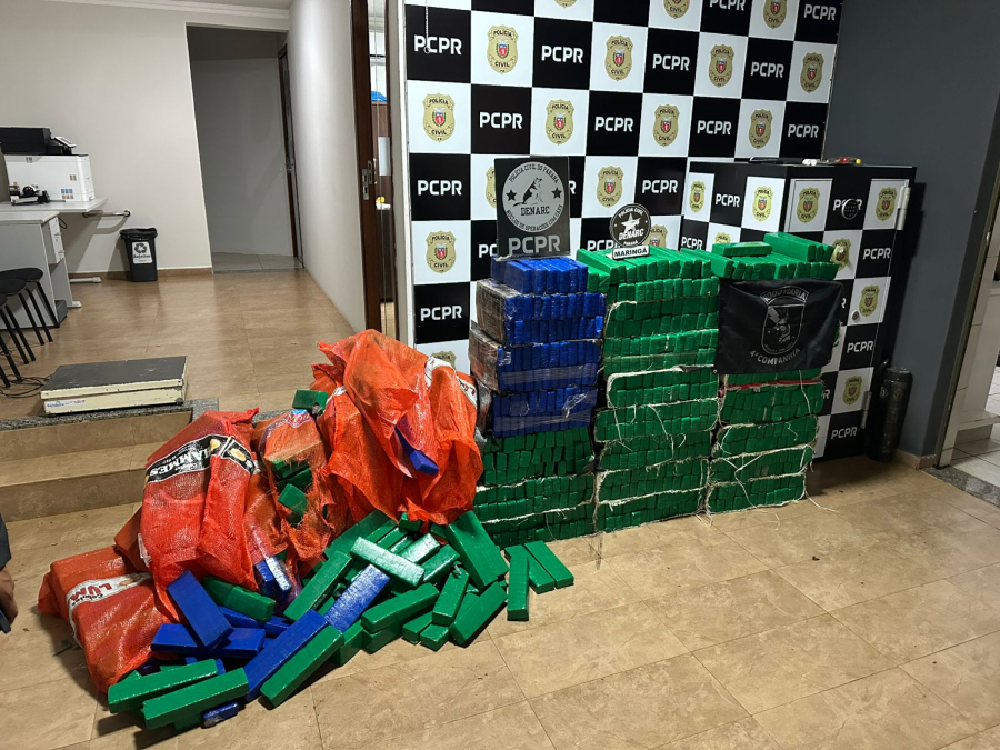 Homem é preso com quase 600 kg de maconha escondidos em caminhão no Norte do Paraná